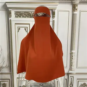 Niqab Kualitas Tinggi Nida Lapisan Tunggal Pakaian Islami Ramadhan Muslim Mukena Wanita Sederhana Jilbab Khimar Jilbab Niqab