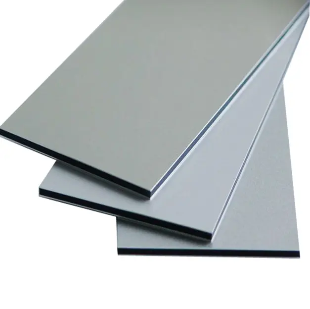 Panel Komposit Aluminium 4Mm, Dilapisi PVDF untuk Panel Pelapis Dinding Eksterior