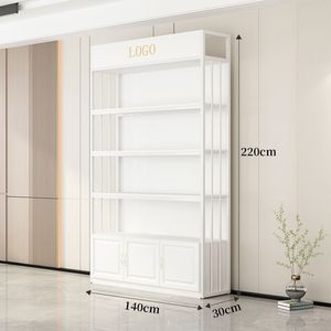 Exhibidores de estanterías multinivel personalizados al por mayor para salones de belleza, cosméticos, productos para <span class=keywords><strong>el</strong></span> cuidado de la piel, artículos para tiendas de maternidad y bebés - Product Image 3
