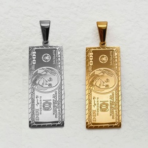 Dijes Personalizados de Acero Inoxidable con Baño de Oro PVD de 18k, Resistentes al Deslustre y al Agua, para Fabricación de Joyería, Venta al Por Mayor - Product Image 1