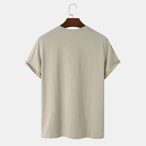 เสื้อยืดคอกลมผ้าฝ้าย 100% ผลิตจากโรงงาน ออกแบบโลโก้ตามสั่ง เสื้อยืดผู้ชายขายดี ดีไซน์โดดเด่นสำหรับผู้ชาย - Product Image 2