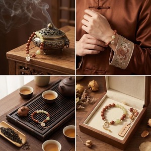 Pulsera <span class=keywords><strong>de</strong></span> cuentas <span class=keywords><strong>de</strong></span> incienso natural mezclado <span class=keywords><strong>de</strong></span> 8 mm/10 mm con colgante <span class=keywords><strong>de</strong></span> resina <span class=keywords><strong>de</strong></span> gelatina <span class=keywords><strong>de</strong></span> lichi chapado en oro, <span class=keywords><strong>de</strong></span> moda, con <span class=keywords><strong>beneficios</strong></span> holísticos para el bienestar. - Product Image 3