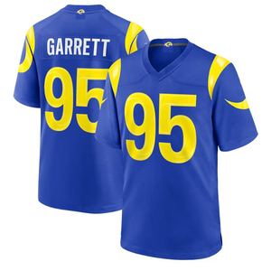 Groothandel Nieuwe Seizoen Topkwaliteit Los Angeles Gestikt # 12 Nacua # 17 Adams # 95 Garrett # 9 Stafford American Football-shirt - Product Image 4