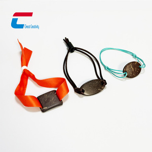 새로운 트렌드 RFID 코코넛 껍질 팔찌 재활용 가능한 NFC 코코넛 껍질 손목밴드 호텔 행사용 - Product Image 1
