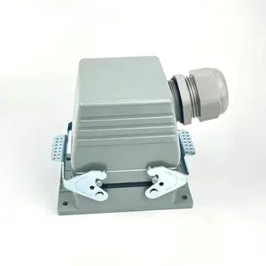 Conector industrial à prova d'água 16A 500V para serviço pesado Plug e soquete de aviação Fixação bilateral