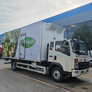 รถบรรทุกห้องเย็น HOWO 7 ตัน สำหรับขนส่งสินค้าประเภทนม เนื้อสัตว์ ปลา ผัก ขาย - Product Image 4
