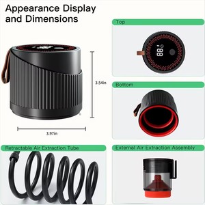 Sellador de Alimentos al Vacío Portátil para Frascos Mason, con Pantalla LED, Venta al Por Mayor - Product Image 6