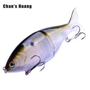 Chan's Huang 2 sezioni esche da pesca 17.8CM 82G Hard Body Fish Tackle esche artificiali fatte a mano New Glide Multi Jointed Swimbait