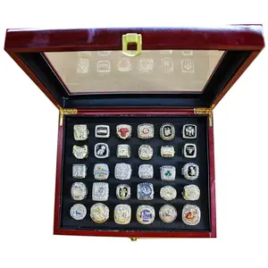 Basketball 1991-2020 Championship Rings Men Luxury 30 Piece Ring Complete Set With Wooden Box