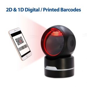 Lecteur de codes-barres filaire MP6800 de haute qualité, machine de numérisation de codes QR, scanner de codes-barres 2D de bureau pour supermarché - Product Image 4