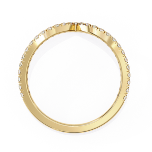 Hermoso Anillo de Diamantes en Oro para Mujer, Diseño Simple, Acabado Brillante, Joyería para Uso Diario, Regalo - Product Image 3