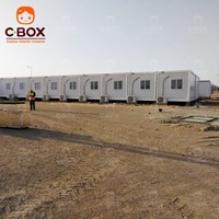 Cbox Maison Modulaire Préfabriquée en Panneaux Sandwich de 20 pieds, Maison Conteneur Détachable pour Camp de Secours, Urgence et Habitation Mobile