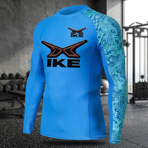 HIKE IMPEX T-shirt de sport pour homme à manches longues, imprimé numériquement, antibactérien, avec logo, pour le surf et la protection contre les éruptions cutanées - Product Image 2