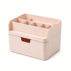 Customized <b>Plastic</b> Storage Box Wholesale Desktop Makeup Organizer <b>Baskets</b> <b>Plastic</b> Products with Drawers Storage Container for Co - Product Image 1