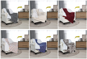 Manta de forro polar para invierno, manta gruesa personalizada de Sherpa, Coral 3D - Product Image 2