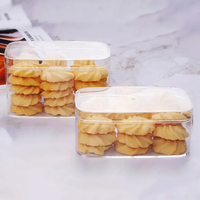 Tasses à dessert Boîtes avec couvercles Contenants à biscuits Tiramisu pour fruits, pouding, mousse, tasses Parfait avec couvercles