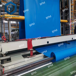Bâche de bassin en HDPE bleue de 1 mm, géomembrane pour étang, géomembrane LLDPE en vente - Product Image 1