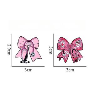 Broches en émail médical - Stéthoscope, blouse de travail et cœur - Broches en métal pour infirmières, médecins et cadeaux de santé - Product Image 4