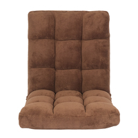Chaise de sol d'intérieur agréable pour la peau avec support dorsal Canapé de sol de haute qualité, doux et confortable Chaise de sol paresseuse pliante