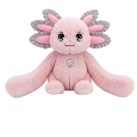 Peluche Axolotl lestée personnalisée 4,5 lb, rembourrée en polyester, anti-stress pour adultes, adolescents et enfants