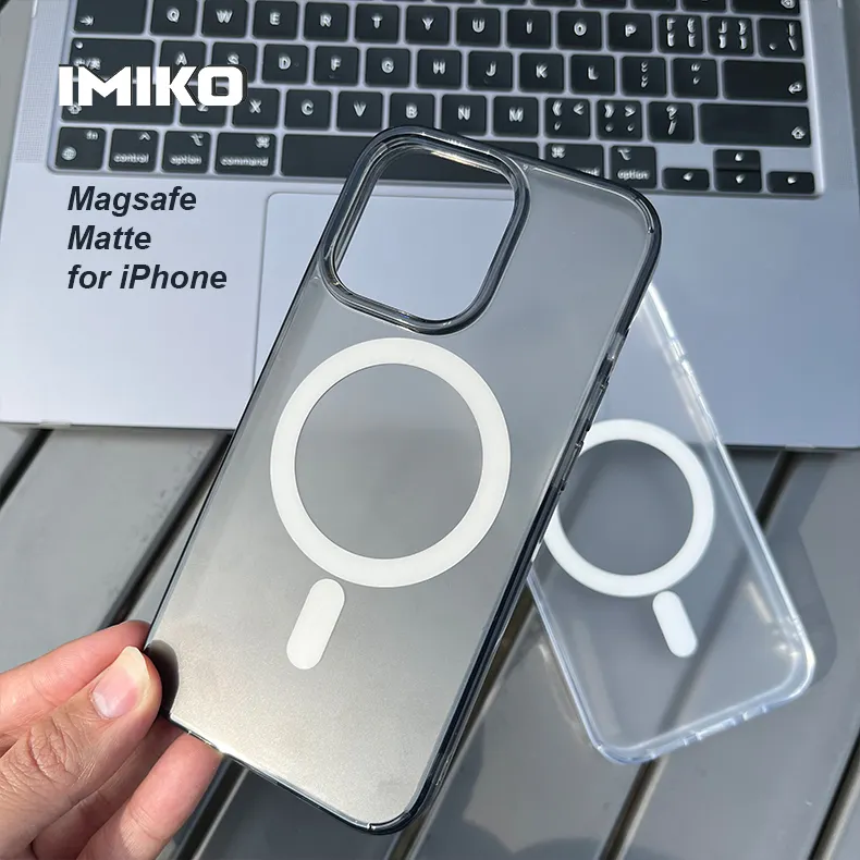 IMIKO Premium Lens transparent magsafing magnetic silicone for black magsafes phone case iphone 13 14 pro max
