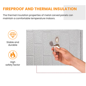 Panneau mural sandwich en PU à motif de briques métalliques pour villa moderne, <span class=keywords><strong>isolation</strong></span> thermique écologique haute performance - Product Image 2