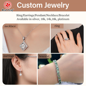 Anello con diamanti 4 <span class=keywords><strong>carati</strong></span> D VVS Moissanite di alta qualità <span class=keywords><strong>925</strong></span> argento placcato <span class=keywords><strong>oro</strong></span> classico da donna - Product Image 4