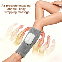 BISD BISD-X201L Masseur de jambes à compression d'air avec contrôle de la chaleur et de la minuterie, bottes de massage sans fil pour mollets/pieds, rechargeables par USB pour les jambes
