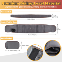 Nouvelle ceinture de massage électrique vibrante sans fil rechargeable pour le dos et les abdominaux avec chaleur