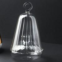 Bouteilles en verre personnalisées à rayures 1 pc, en forme de cloche, huile essentielle, diffuseur d'aromathérapie