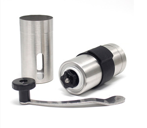 Hot Conical <strong>Burr</strong> Coffee Bean Grinder Hand Manual Stainless Steel Silica Grip <strong>Holder</strong> with Tea Tool Set-Brush Spoon - Product Image 4