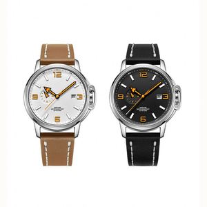 Montre mécanique de luxe automatique pour homme, étanche, bracelet en cuir, idéale pour les affaires et la mode, cadeau parfait - Product Image 4