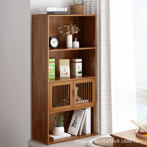 Étagère de rangement en bois avec portes et étagères pour chambre ou balcon - Product Image 2