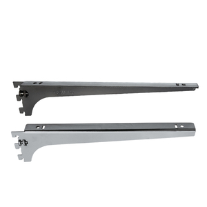 Supporto <span class=keywords><strong>per</strong></span> Mensola in <span class=keywords><strong>Vetro</strong></span> o Legno a Singolo Slot Cromato - Product Image 3