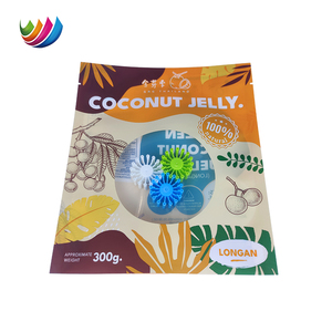 ถุงซีลสามด้านทำจากพลาสติกพร้อมโลโก้เกรดถั่วขนมผลไม้แห้งมันวาว - Product Image 4