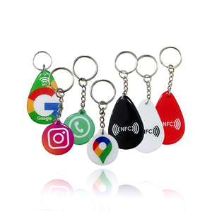 Hình dạng tùy chỉnh lập trình thẻ chó <span class=keywords><strong>NFC</strong></span> với mã QR độc đáo số ID khác nhau để nhận dạng thú cưng - Product Image 5