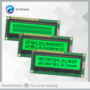 JXD1602A-F STN Emerald tích cực 16x2 đồ họa hiển thị <span class=keywords><strong>Module</strong></span> nhiệt độ rộng COB LED Đèn nền màn hình <span class=keywords><strong>LCD</strong></span> nhân vật hiển thị - Product Image 2