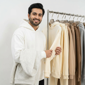 Custom100% Cotton Blank <b>Thick</b> <b>Fleece</b> Heavy Weight Oversized Custom Print Men's Hoodies & Sweatshirts cotton blended - Product Image 1