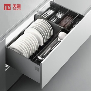 Hot Sale Ultra <b>Thin</b> Soft Close Silent Damping Metal Drawer Box Slide Rail for Furniture <b>Cabinet</b> - Product Image 5