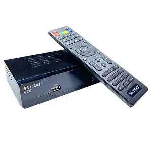 H.265 Satelliten-TV-Empfänger SKYSAT V20 unterstützt USB RJ45-WLAN CS CCCam Neu-camd Xtream IPTV-Decoder