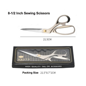 Bán buôn 8-1/2 inch chuyên nghiệp thép không gỉ thợ may kéo với mịn cạnh cho nhà may và cắt vải - Product Image 4