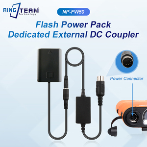 Interface d'alimentation de la lampe Flash mâle vers un câble cc de 5.5x2.5mm + coupleur cc AC-PW20 FW50 pour <span class=keywords><strong>Sony</strong></span> <span class=keywords><strong>Alpha</strong></span> 7 a7 a7II <span class=keywords><strong>a7R</strong></span> A3000 A5000 ZV-E10 - Product Image 2