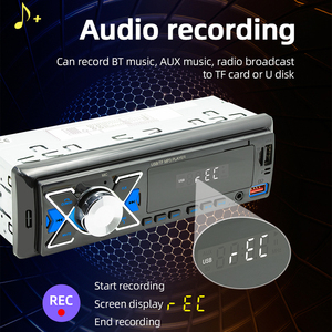 Reproductor <span class=keywords><strong>MP3</strong></span> para Auto 1 DIN con Aplicación <span class=keywords><strong>de</strong></span> Localización, Asistente <span class=keywords><strong>de</strong></span> Voz, Radio FM, USB/TF/AUX, Grabación <span class=keywords><strong>de</strong></span> Audio, Luz <span class=keywords><strong>de</strong></span> 7 Colores, Estéreo Universal - Product Image 4
