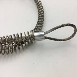 7x19 스테인레스 스틸 와이어 로프 슬링 페룰 채찍 체크 안전 케이블 스프링 케이블 후프 파이프 경련 튜브 스트랩 절단 용접 - Product Image 3