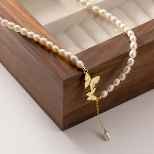 สร้อยคอเงินแท้ S925 รุ่นเกาหลี สไตล์มินิมอล รุ่น D8089 ประดับเพชรซircon สังเคราะห์ทรงสี่เหลี่ยม ดีไซน์ท้องฟ้าเต็มดาว หวานสดใส พร้อมจี้มุก - Product Image 4