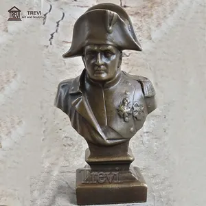 出售真人大小金属半身青铜拿破仑雕塑古典人头雕像
