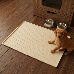 Pet Placemat <b>Dog</b> Food <b>Bowl</b> Mat Cat Feed Mat Cat <b>Dog</b> Drinking Feeding Placemat Silicone Waterproof Pet <b>Bowl</b> Pad Feeder Mats - Product Image 6