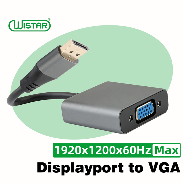 WISTAR OEM Male to Female DisplayPort Converter 60Hz DP to VGA Adapter Cable for PC Laptop PC TV