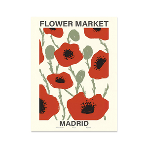 Décoration Murale Vintage Marché aux Fleurs Feuilles <span class=keywords><strong>Paris</strong></span>, Tableau sur Toile Écologique, Affiches Rétro Imprimées, Décoration Murale Personnalisable pour Galerie - Product Image 5