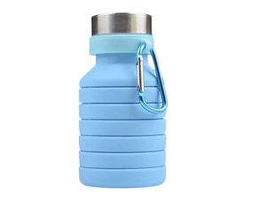 Clearance Inventory Folding Silicone 550ml Portable Sports Outdoor Water <b>Bottle</b> Camping Direct Drinking Collapsible Eco-Friendly - Product Image 3